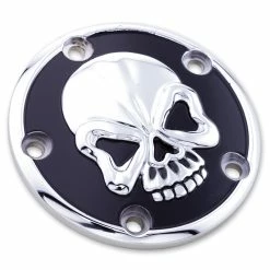 Milwaukee Twins Chrome And Black Skull Points Cover
