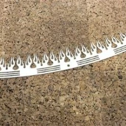 California Custom Cruisers Polished Flame Windshield Trim