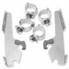 Memphis Shades Fats/Slims/Batwing Fairing Polished Trigger Lock Mount Kit