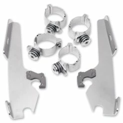 Memphis Shades Fats/Slims/Batwing Fairing Polished Trigger Lock Mount Kit