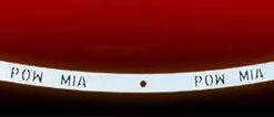 California Custom Cruisers Polished POW-MIA Windshield Trim
