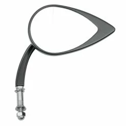DRAG Specialties Teardrop Black Short Stem Mirror