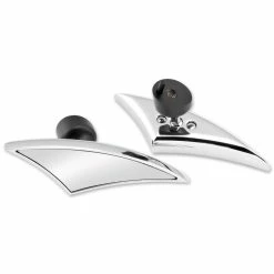 Biker's Choice Chrome Spear Batwing Fairing Mirrors