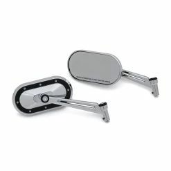 Kuryakyn Heavy Industry Chrome Mirror With Black Accents
