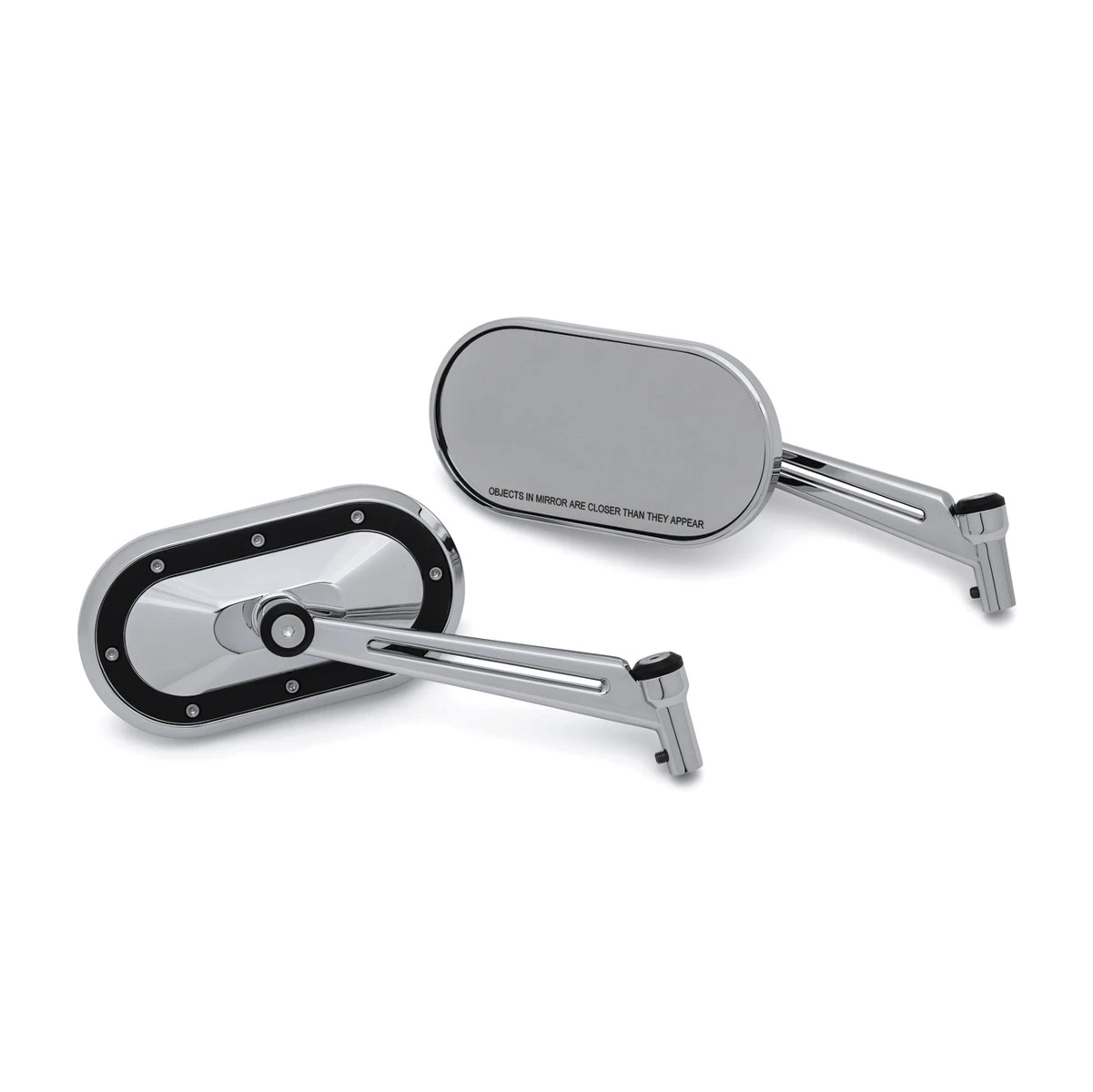 Kuryakyn Heavy Industry Chrome Mirror With Black Accents