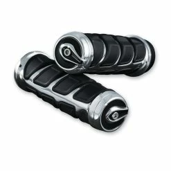Kuryakyn Kinetic Chrome Grips For 7/8" Handlebars