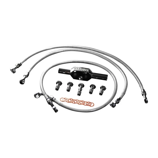 Goodridge +6" Non-ABS Front High-End Brake Line Kit
