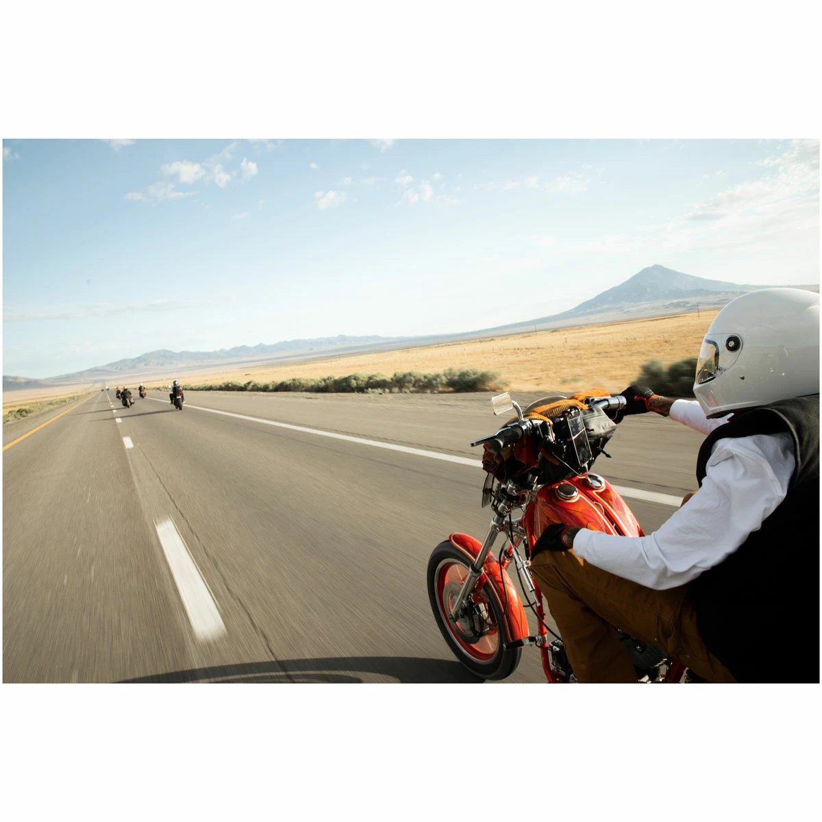 Biltwell Inc. Chrome Rectangle Utility Mirror Set - Image 5