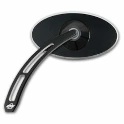 Pro-One Pro-Street Smooth Oval Head With Teardrop Stem Black Mirrors