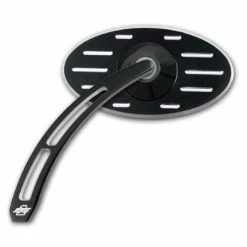 Pro-One Pro-Street Oval Ball Milled Head Black Mirrors