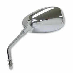 J&P Cycles Chrome Mirrors With Inset Magnifier Lens