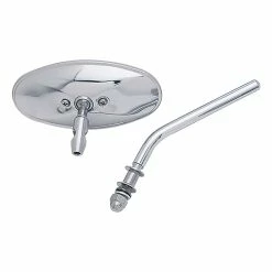 J&P Cycles Oval Custom Chrome Mirror