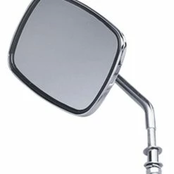 J&P Cycles One-Piece Chrome Mirrors With 4" Stem