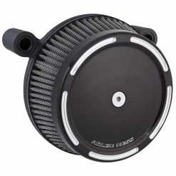 Arlen Ness Black Finish Stage I Big Sucker Kit Slot Track Cover With Synthetic Filter