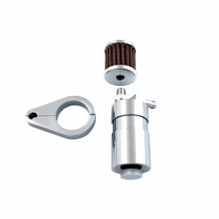 V-Twin Manufacturing Chrome Engine Breather Oil Collector