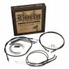 Burly Brand Black 10" T-Bars Cable/Brake/Wiring Kit For Models Without ABS