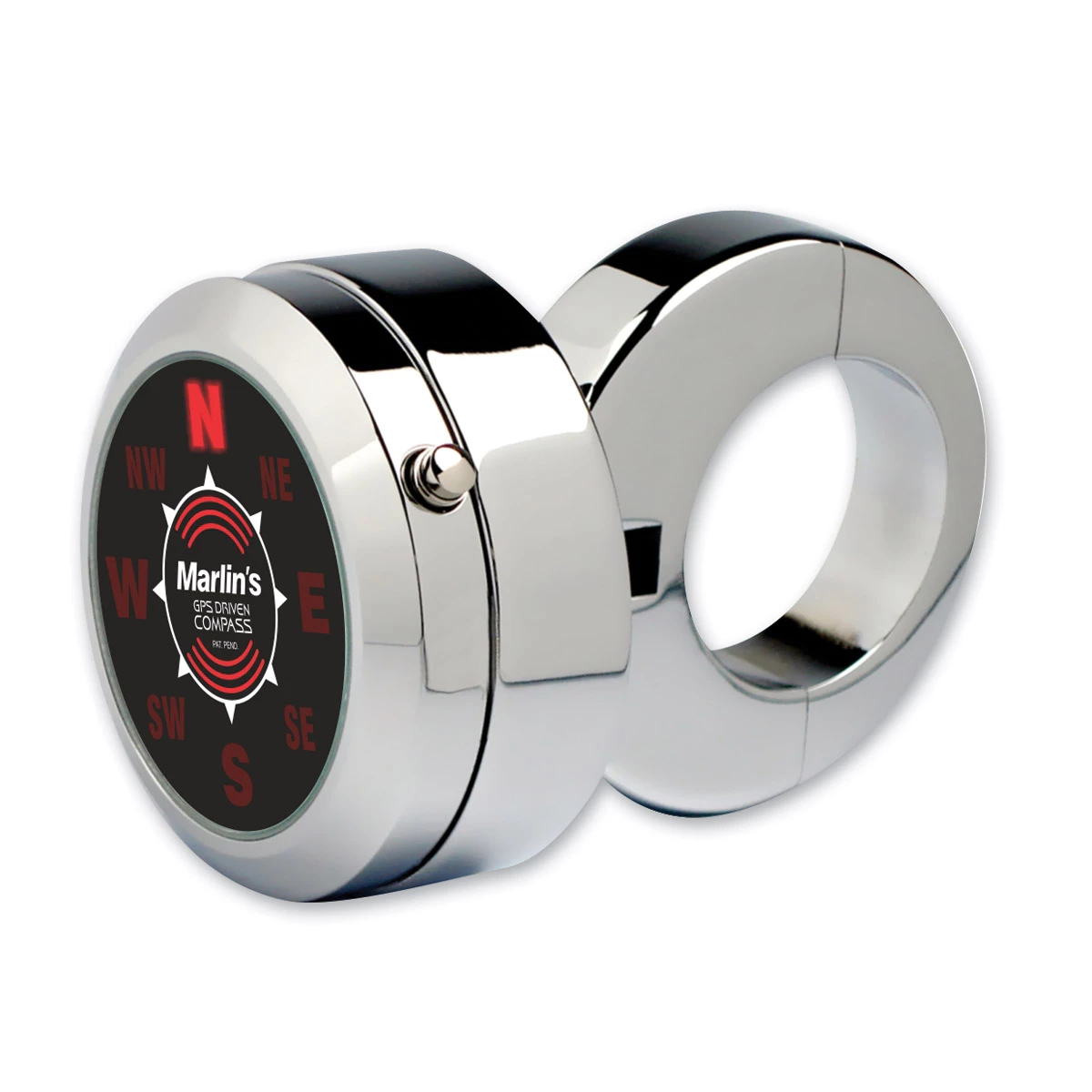 Marlins Genuine Accessories Marlin's Classic Adjustable Handlebar Mount Quest Compass