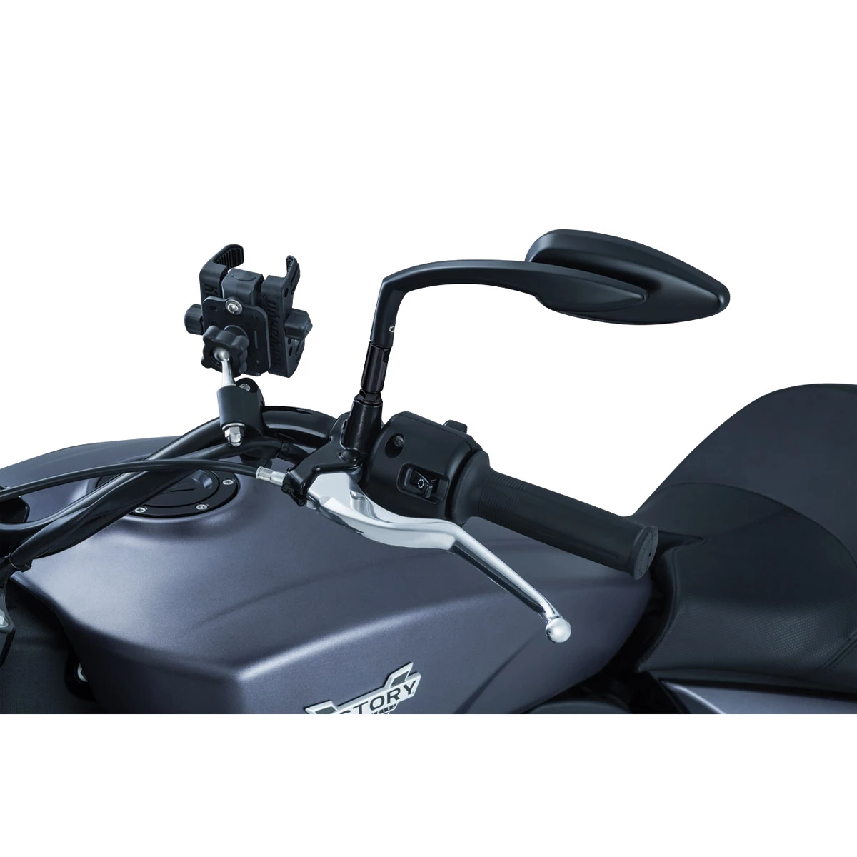 Kuryakyn Black Raised Mirror Adapters - Image 2