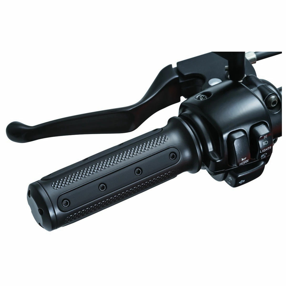 Kuryakyn Heavy Black Industry Grips For Electronic Throttle - Image 2