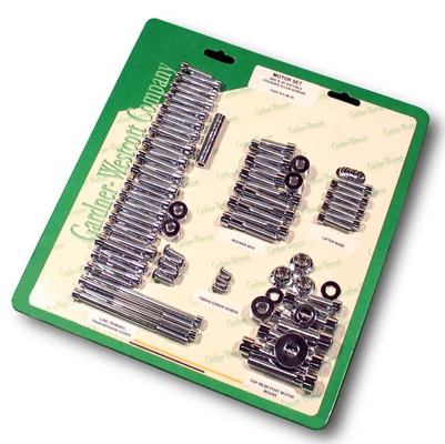 Gardner-Westcott Gardner Westcott Polished Builders Fastener Kit For 4-speed Shovelhead