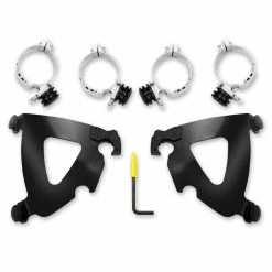 Memphis Shades Road Warrior Fairing Black Trigger Lock Mount Kit