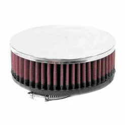 K&N Round Straight Universal Air Filter Chrome Top