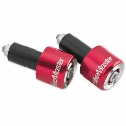 BikeMaster Red Anodized Aluminum Billet Bar End