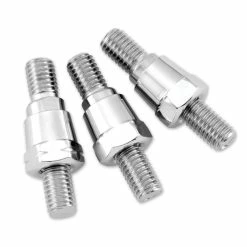 BikeMaster Chrome 10mm Female To 8mm Male Mirror Adaptor