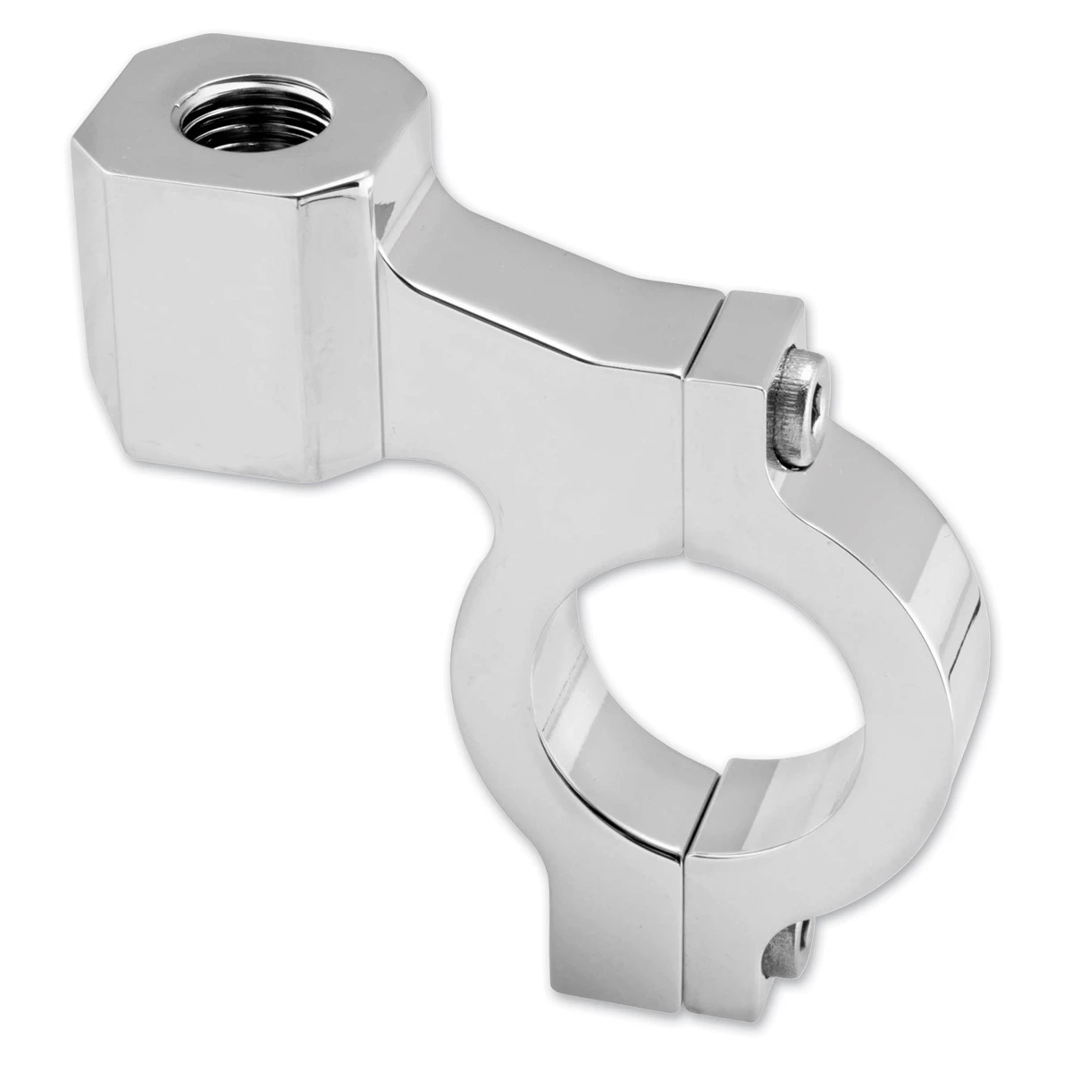BikeMaster Silver 7/8" T3 Bar End Mirror Adaptor, 10mm