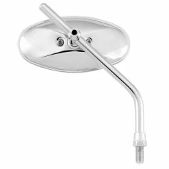 BikeMaster Chrome Oval Adjustable Length Mirror