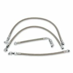 Drag Specialties Stainless Steel Braided Oil Line Kit