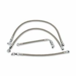 Drag Specialties Stainless Steel Braided Oil Line Kit