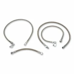 Drag Specialties Stainless Steel Braided Oil Line Kit