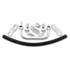 Biker's Choice Tube Breather Kit Chrome