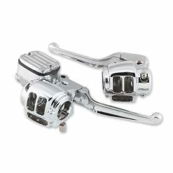 Biker's Choice Chrome Handlebar Control Kit Without Switches