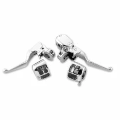 Biker's Choice Chrome Handlebar Control Kit Without Switches