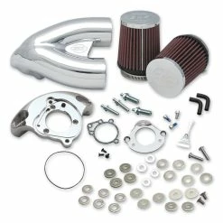 S&S Cycle Single Bore Tuned Induction Air Cleaner Kit For Carbureted Models