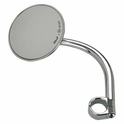 Biltwell Inc. Utility 1" Round Tall Clamp-On Mirror