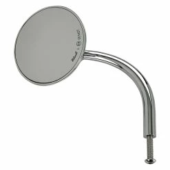 Biltwell Inc. Utility Round Tall Perch Mount Chrome Mirror