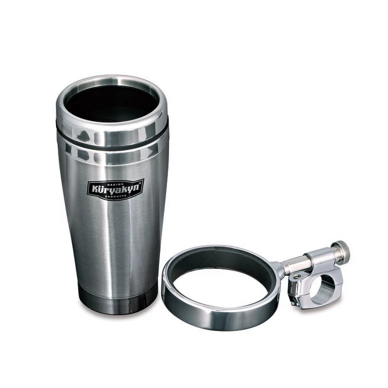 Kuryakyn Stainless Steel Mug & Drink Holder For 1" Handlebars