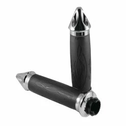 Avon Grips Custom Contour Chrome Tribal Grips For 7/8" Bars