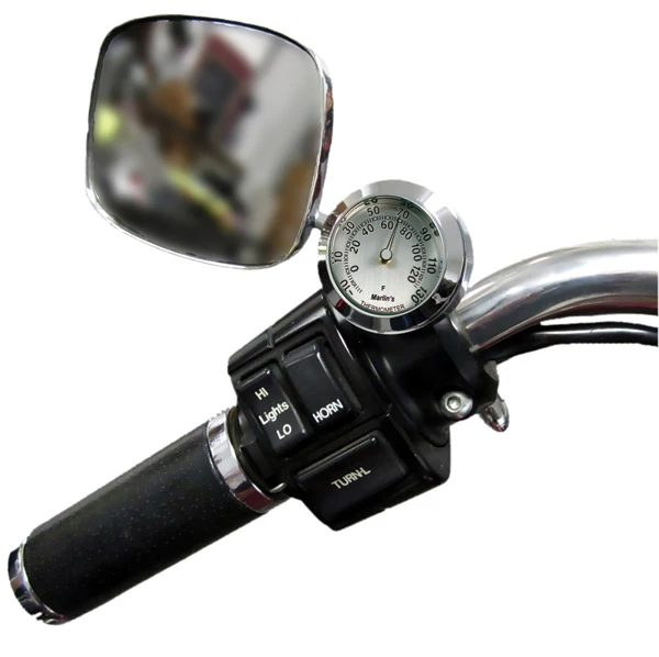 Marlins Genuine Accessories Marlin's CHAMP Series Brushed Silver Aluminum Fahrenheit Thermometer - Image 2