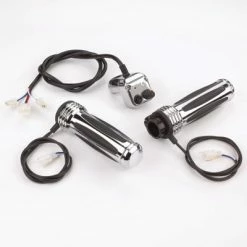 Show Chrome Accessories Show Chrome Heated Grips With Standard Controller For 1" Bars
