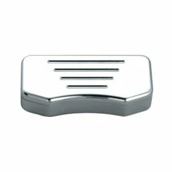 Wild 1 Chubbys Ball-milled Top Clamp With Hidden Mount Holes, Chrome