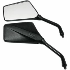 EMGO Black Universal Mirror Set