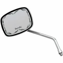 EMGO Scrolled Suzuki Chrome Universal Mirror