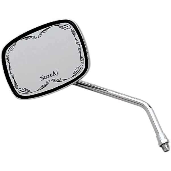 EMGO Scrolled Suzuki Chrome Universal Mirror
