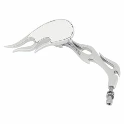 Drag Specialties 3-D Flame Chrome Mirrors